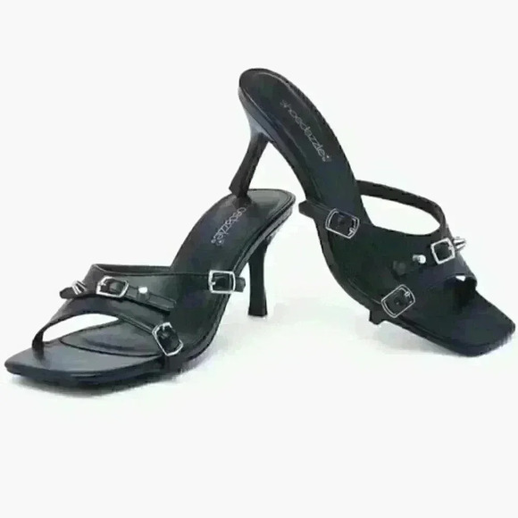 JustFab Shoes - 🖤NWT Arya Mule Heeled Sandal
